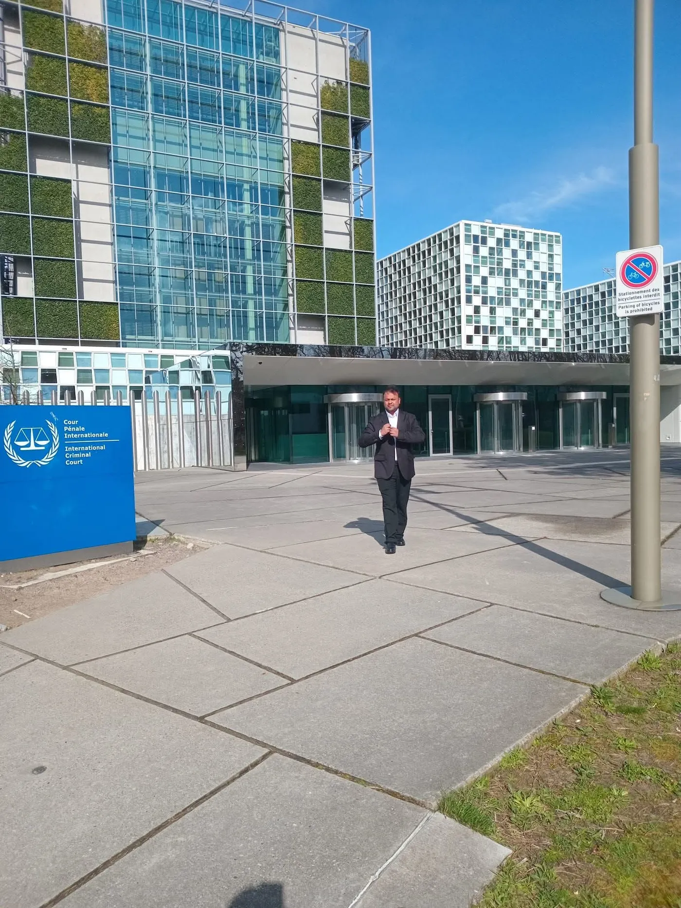 Mezba Uddin Sharif at the International Criminal Court, The Hague