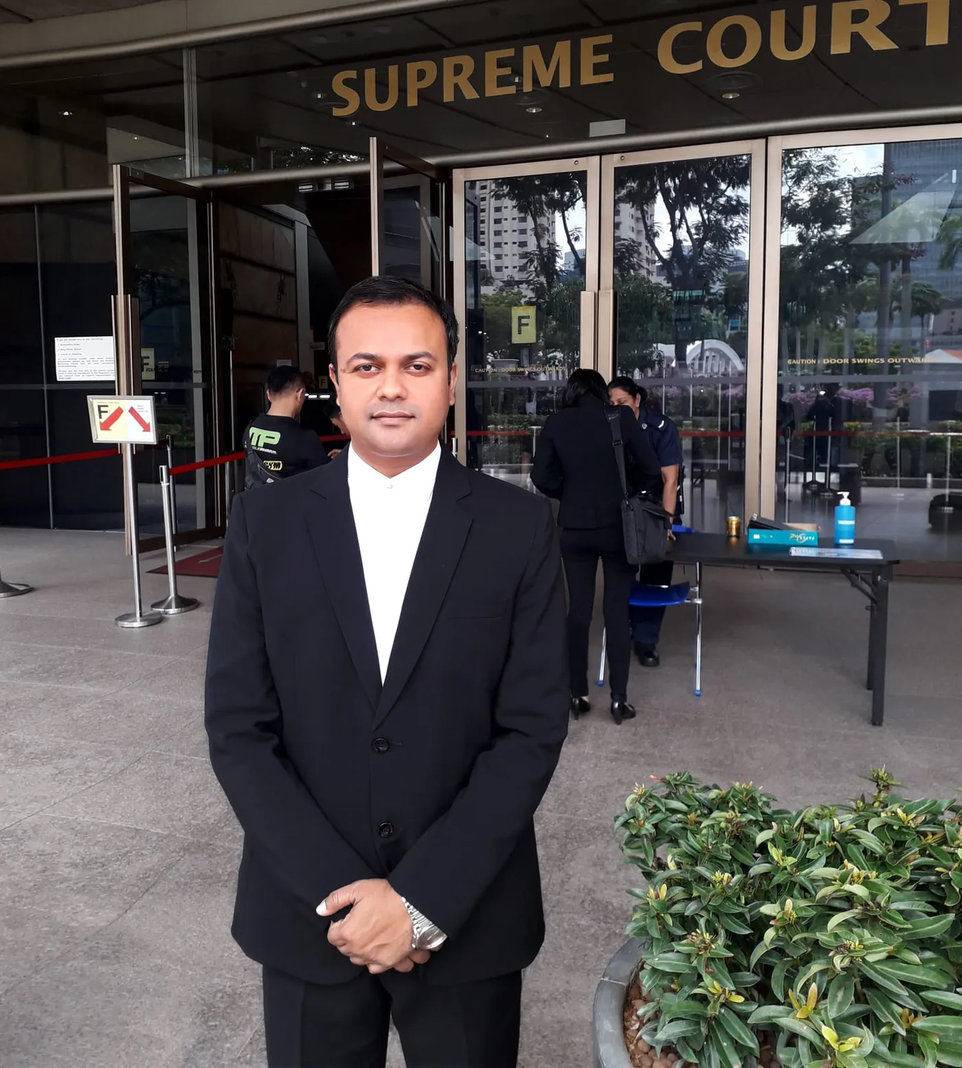 Mezba Uddin Sharif at the Supreme Court of Singapore